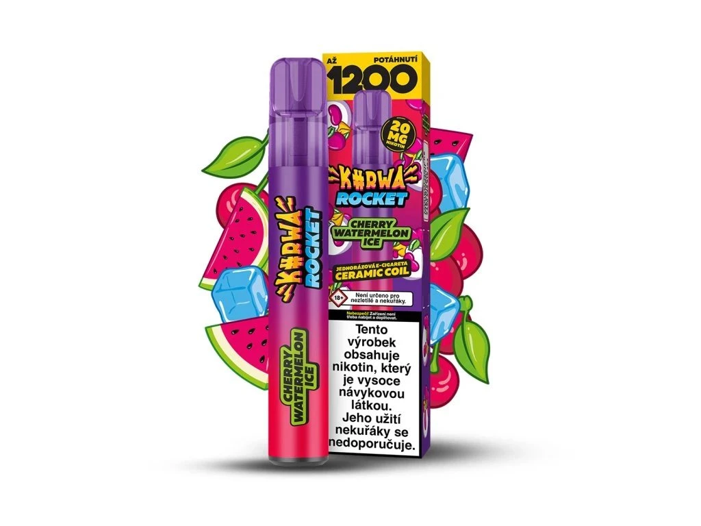 KURWA ROCKET Cherry Watermelon Ice