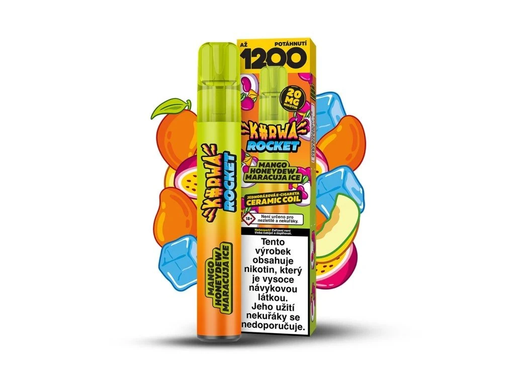 KURWA ROCKET MANGO HONEYDEW MARACUJA ICE