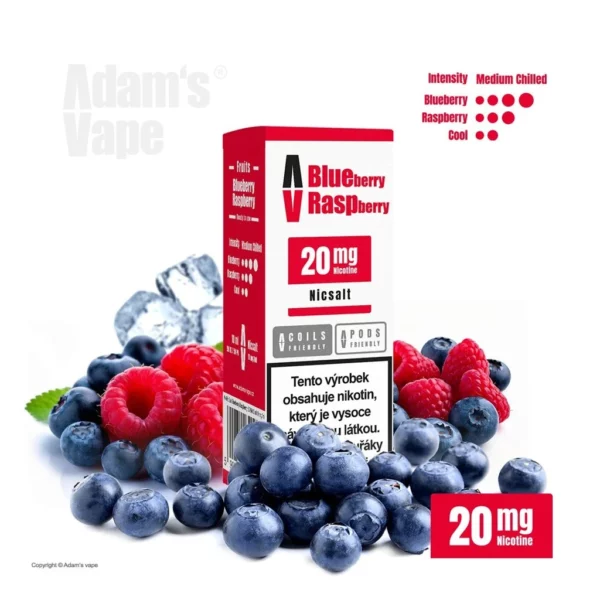 Adam's Vape SALTS Blueberry Raspberry (Chladivá borůvka s malinou) 20mg