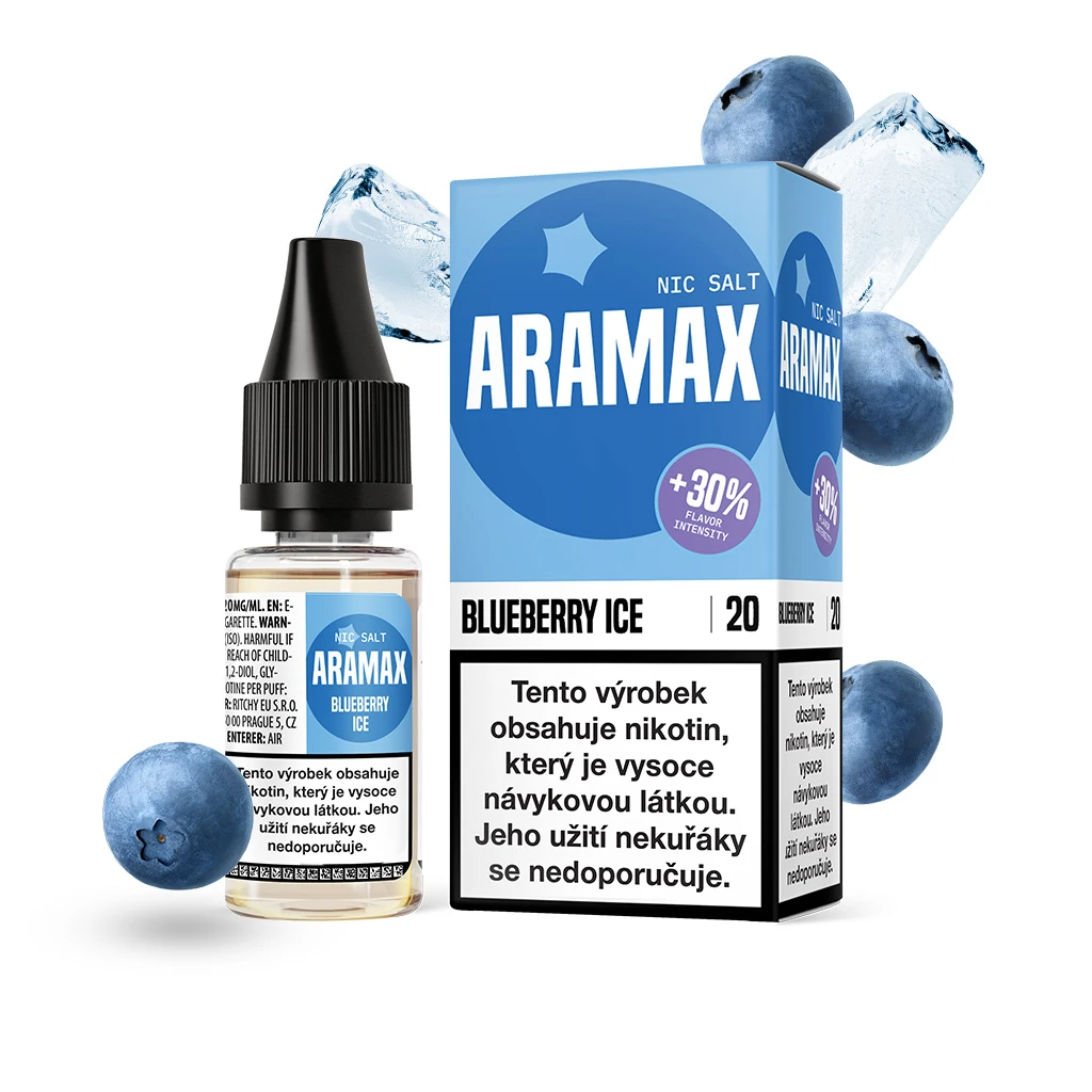 Aramax Salt Blueberry Ice (Ledová borůvka)