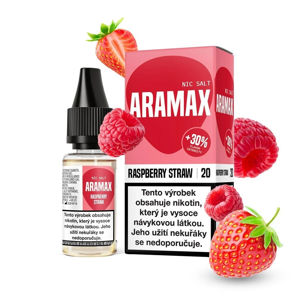 Aramax Salt Raspberry Straw (Malina s jahodou)
