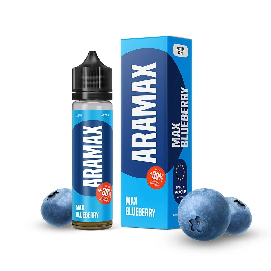 Příchuť Aramax S&V: Max Blueberry (Borůvka)