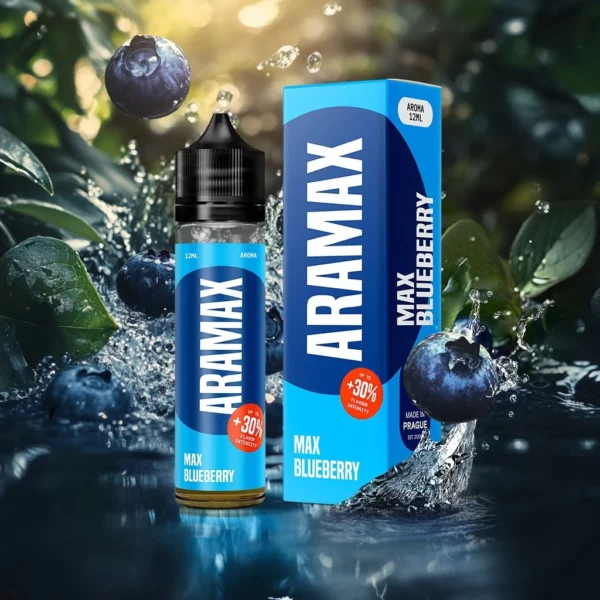 Příchuť Aramax S&V: Max Blueberry (Borůvka)