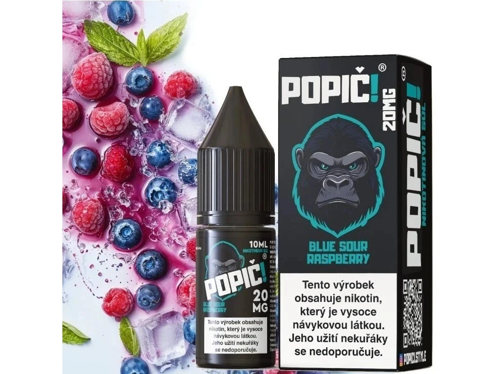 E-liquid POPIČ! Blue Sour Raspberry