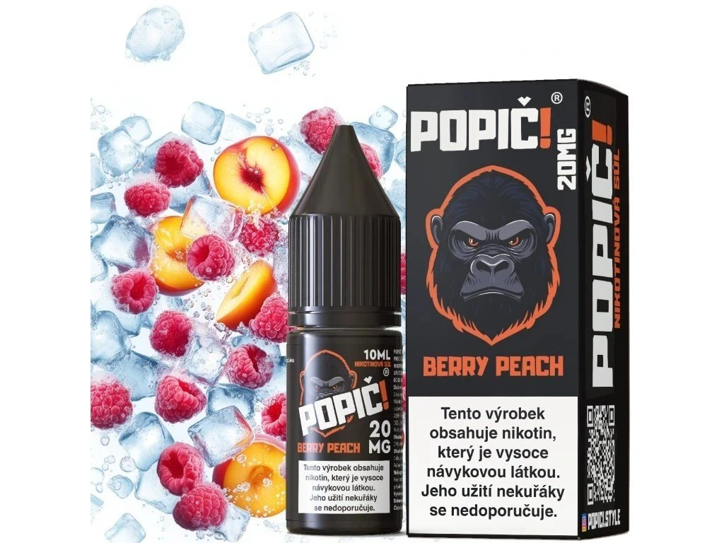 E-liquid POPIČ! Berry Peach