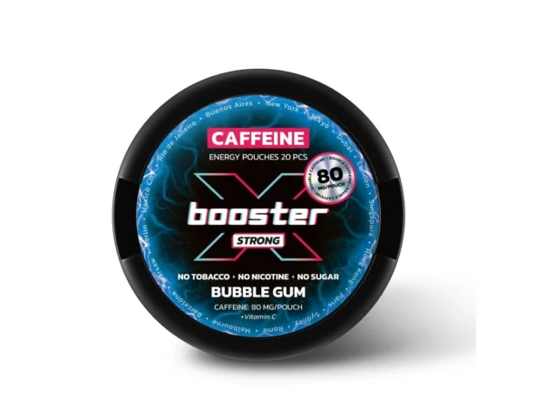 X-BOOSTER ENERGY kofeinové sáčky BUBBLE GUM STRONG (80mg)