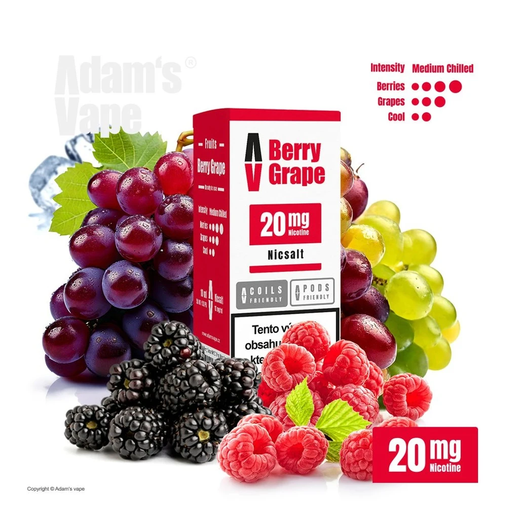 Adam's Vape SALTS Berry Grape (Hroznové víno a lesní plody) 20mg