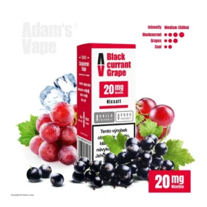 Adam's Vape SALTS Blackcurrant Grape (Černý rybíz a hroznové víno) 20mg