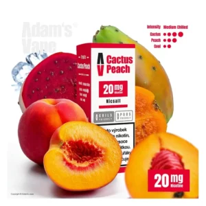 Adam's Vape SALTS Cactus Peach (Osvěžující kaktus s broskví) 20mg