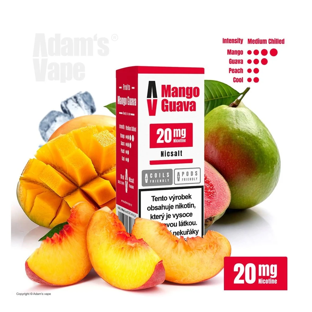 Adam's Vape SALTS Mango Guava (Tropické mango a guava) 20mg