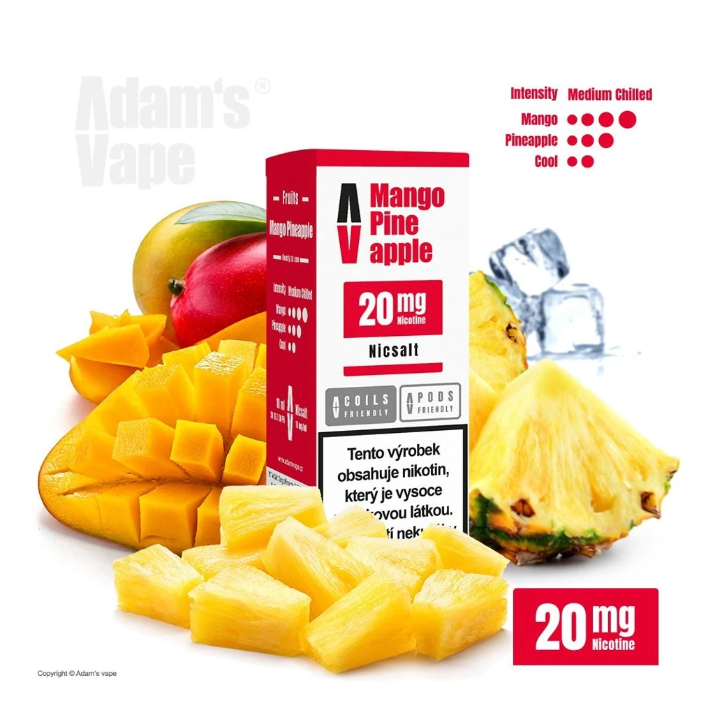 Adam's Vape SALTS Mango Pineapple (Mango s ananasem) 20mg
