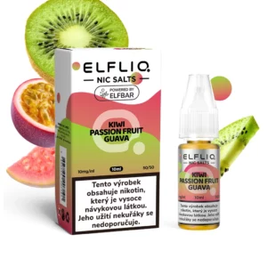 Elfliq Salt Kiwi Passion Fruit Guava (Kiwi, marakuja a guava)