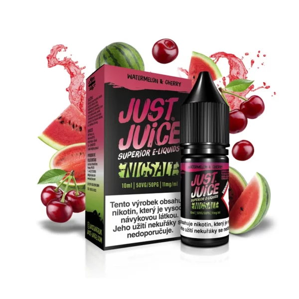 Just Juice Salt Watermelon & Cherry (Vodní meloun & třešeň)